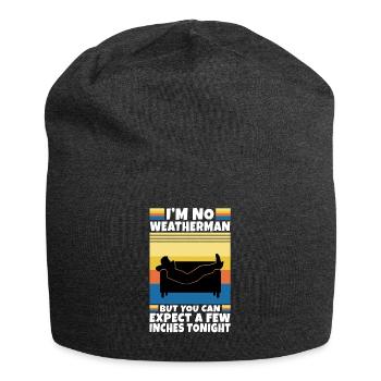 Im no weatherman but you can expect a few inches - Jersey Beanie - charcoal grey - Front