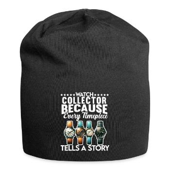 Watch Collector Horologist Collecting Watches - Jersey Beanie - black - Front