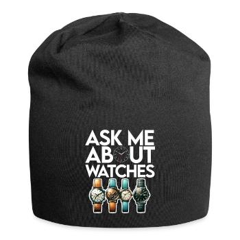 Watch Collector Horologist Collecting Watches - Jersey Beanie - black - Front