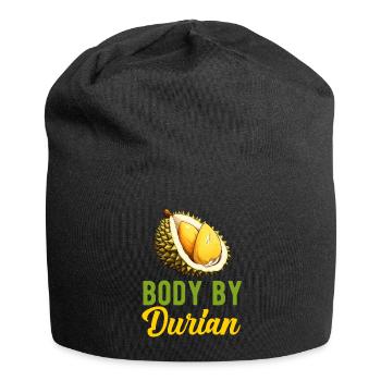 Durian Fruchtliebhaber Lustige Durio Zibethinus Männer - Jersey-Beanie - Schwarz - Vorne