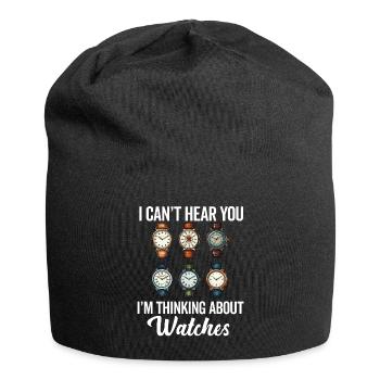 Watch Collector Horologist Collecting Watches - Jersey Beanie - black - Front