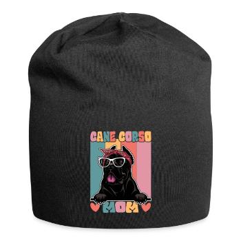 Cane Corso Maman - Bonnet en jersey - noir - Devant