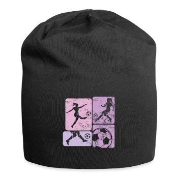Soccer féminin, Football féminin, Football féminin - Bonnet en jersey - noir - Devant