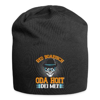 Bayern Red Boarisch oda Hoit dei Mei Bayerisch - Jersey-Beanie - Schwarz - Vorne