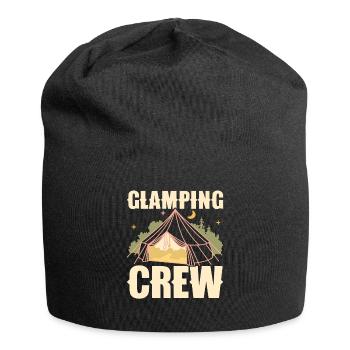 Camping Tent Glamping Holiday Outdoor Glamper - Jersey Beanie - black - Front