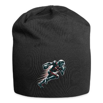 Footballeur, quarterback de football américain - Bonnet en jersey - noir - Devant