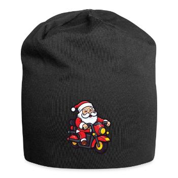 Weihnachtsmann Santa Fahrzeug - Jersey-Beanie - Schwarz - Vorne