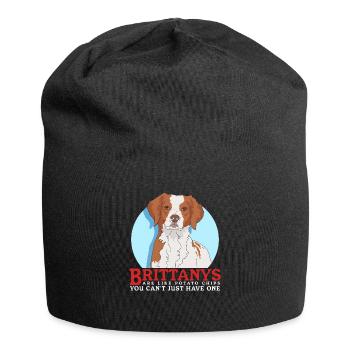 Brittany Epagneul Breton Vorstehhunde Geschenk - Jersey-Beanie - Schwarz - Vorne