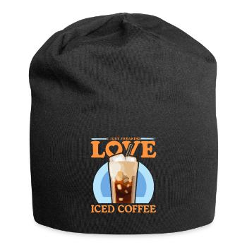 Iced Coffee Iced Coffee Coffee Lover Gift - Jersey Beanie - black - Front