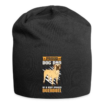 Boerboel papa chiens chien propriétaire cadeau - Bonnet en jersey - noir - Devant