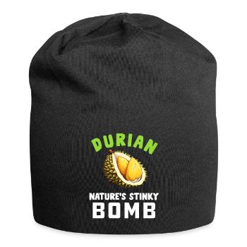 Durian Fruchtliebhaber Lustige Durio Zibethinus Männer - Jersey-Beanie - Schwarz - Vorne