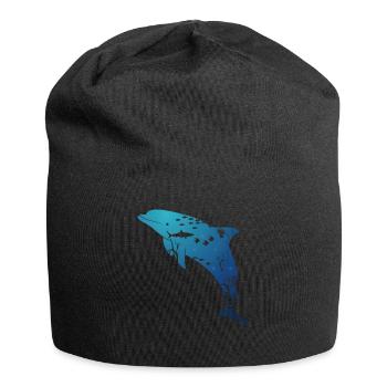 Vie marine des dauphins - Bonnet en jersey - noir - Devant