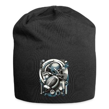 American Football Football Football Helm Football - Jersey-Beanie - Schwarz - Vorne