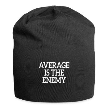 Average Is The Enemy Training Sport Laufen Fitness - Jersey-Beanie - Schwarz - Vorne
