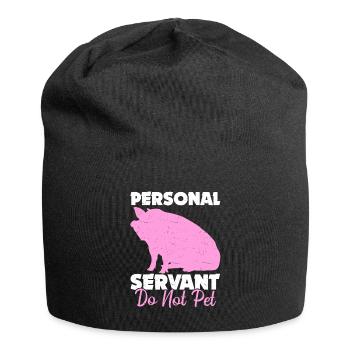 Pig Domestic Pig Poop-bellied Pig - Jersey Beanie - black - Front