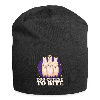 Suricate Cool | Drôle de suricate cadeau - Bonnet en jersey - charbon - Devant