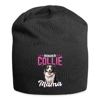 Border Collie Dog - Border Collie Mama - Jersey Beanie - black - Front