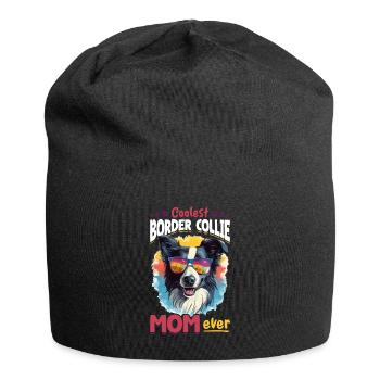 Border Collie Dog - Coolest Border Collie Mom ever - Jersey Beanie - black - Front