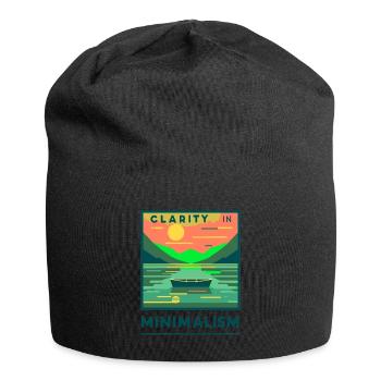 Clarity in Minimalism Lake - Jersey-Beanie - Schwarz - Vorne