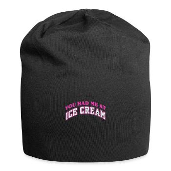 Eiscreme - Jersey-Beanie - Schwarz - Vorne