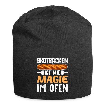 Brotbacken ist wie Magie im Ofen Brotbäcker - Jersey-Beanie - Anthrazit - Vorne