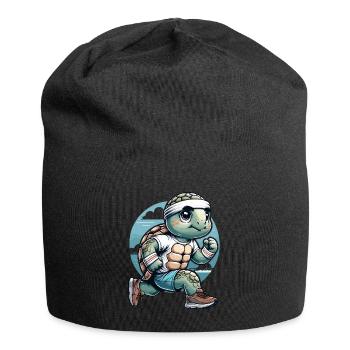 Jogging Runner Gift Marathon Half Marathon - Jersey Beanie - black - Front