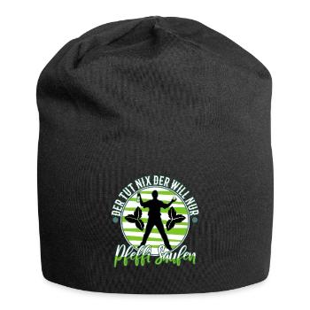 Der tut nix der will nur Pfeffi Saufen - Jersey-Beanie - Schwarz - Vorne