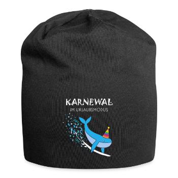 Carnival, Carnival, Confetti, Surfing, Surfer, Surfboard - Jersey Beanie - black - Front
