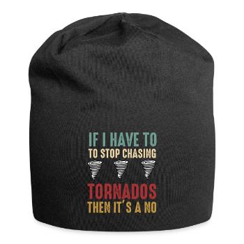 Tornado Chaser Storm Chasing Men Women Kids - Jersey Beanie - black - Front