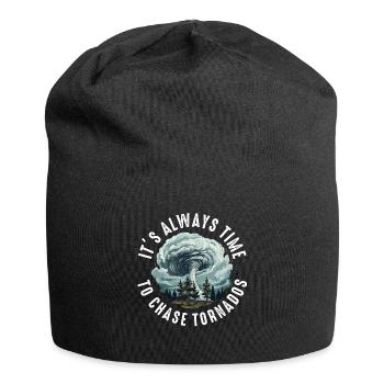 Tornado Chaser Storm Chasing Men Women Kids - Jersey Beanie - black - Front