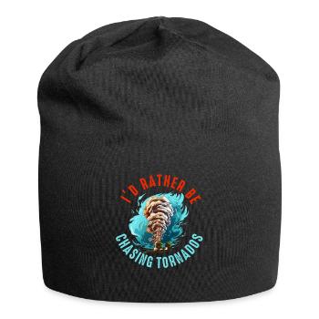 Tornado Chaser Storm Chasing Men Women Kids - Jersey Beanie - black - Front