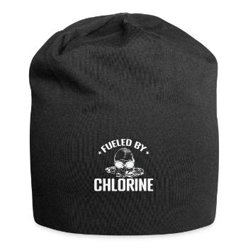 Fueled by Chlorine Schwimmen Sport Training - Jersey-Beanie - Schwarz - Vorne