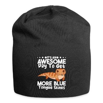Eidechsensammler Reptilienliebhaber - Jersey-Beanie - Schwarz - Vorne