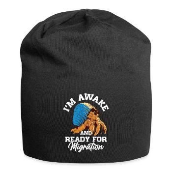 Seafood, Seafood, Mussels, Hermit Crab - Jersey Beanie - black - Front