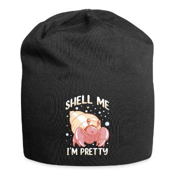 Seafood, Seafood, Mussels, Hermit Crab - Jersey Beanie - black - Front