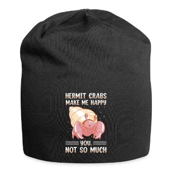 Seafood, Seafood, Mussels, Hermit Crab - Jersey Beanie - black - Front