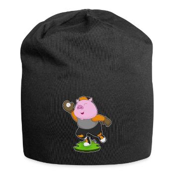 Pig Baseball Baseball Glove - Jersey Beanie - black - Front