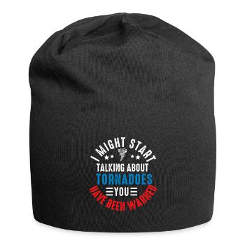 Tornado Chaser Storm Chasing Men Women Kids - Jersey Beanie - black - Front