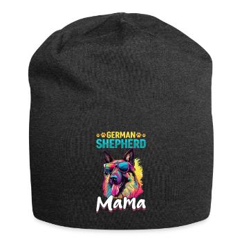 German Shepherd Dog Breed Pet German Shepherd Mama - Jersey Beanie - charcoal grey - Front