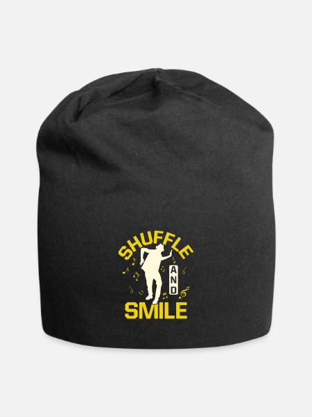 Shuffle And Smile Tap Dancer Tap Dance - Jersey-Beanie - Schwarz