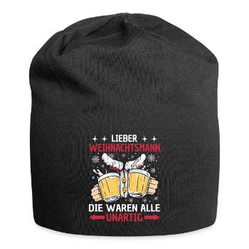 Weihnachtsmann Die Waren Alle Unartig Weihnachten - Jersey-Beanie - Schwarz - Vorne