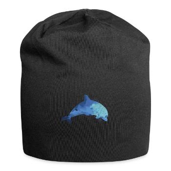Vie marine des dauphins - Bonnet en jersey - noir - Devant
