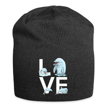 Dolphin Love - Jersey-Beanie - Anthrazit - Vorne