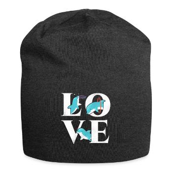 Dolphin Love - Jersey-Beanie - Anthrazit - Vorne