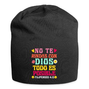 Camiseta Cristiana Para Mujer En Espanol Spanish - Jersey Beanie - black - Front