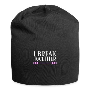 I break together Denglisch - Jersey-Beanie - Schwarz - Vorne
