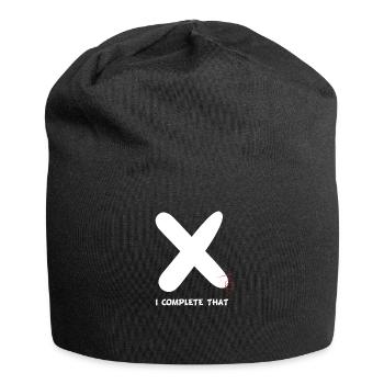 Cross-titching je complète ceci - Bonnet en jersey - noir - Devant