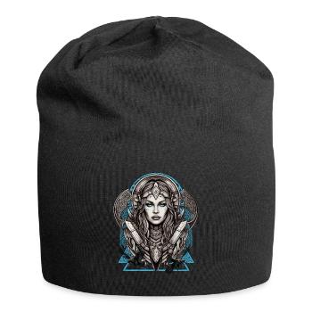Mythologie und Stärke Die Schildmaid - Jersey-Beanie - Schwarz - Vorne