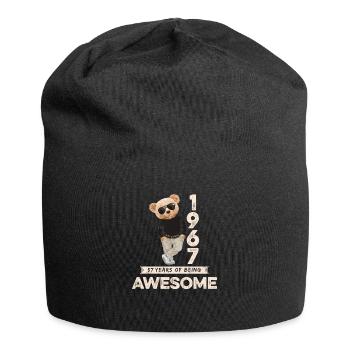 1967 Geburtstag Teddy Bär Being Awesome Orignal - Jersey-Beanie - Schwarz - Vorne