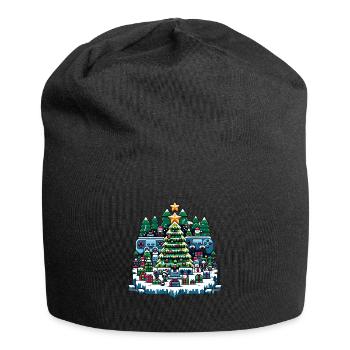 Christmas LAN Party Gamer Festive Gaming Holiday - Jersey-Beanie - Schwarz - Vorne